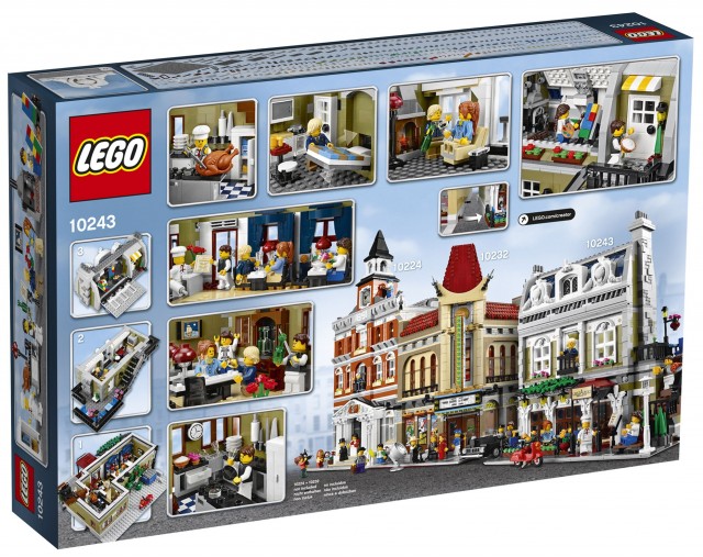 LEGO 10243 Parisian Restaurant Creator Expert Set Box Back