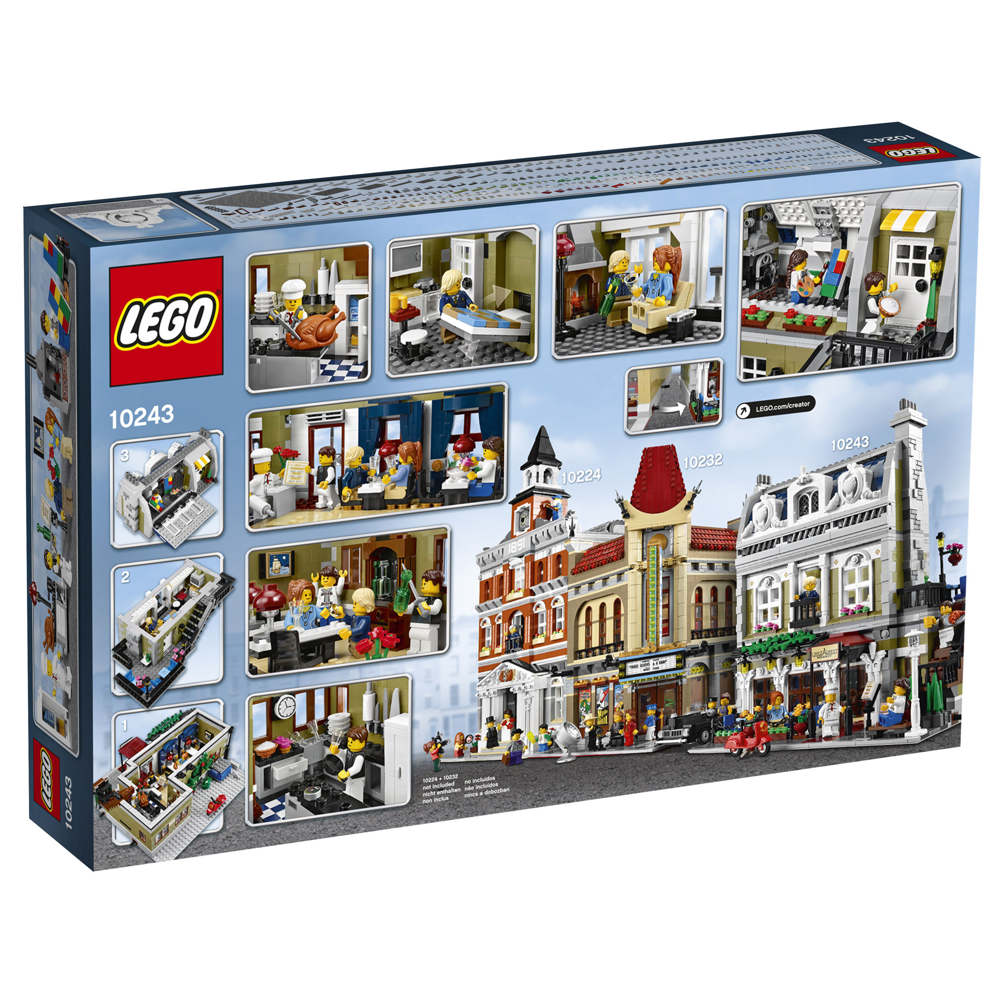 LEGO ® Creator Modular 10243 Parisian Restaurant ONLY BOX NO BRICKS ! 