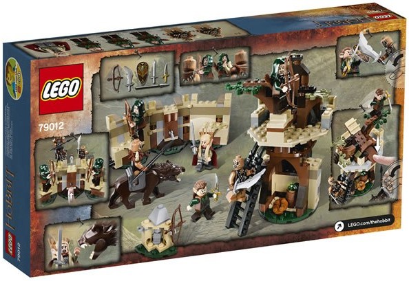 LEGO Mirkwood Elf Army 79012 The Hobbit Desolation of Smaug Set Box Back