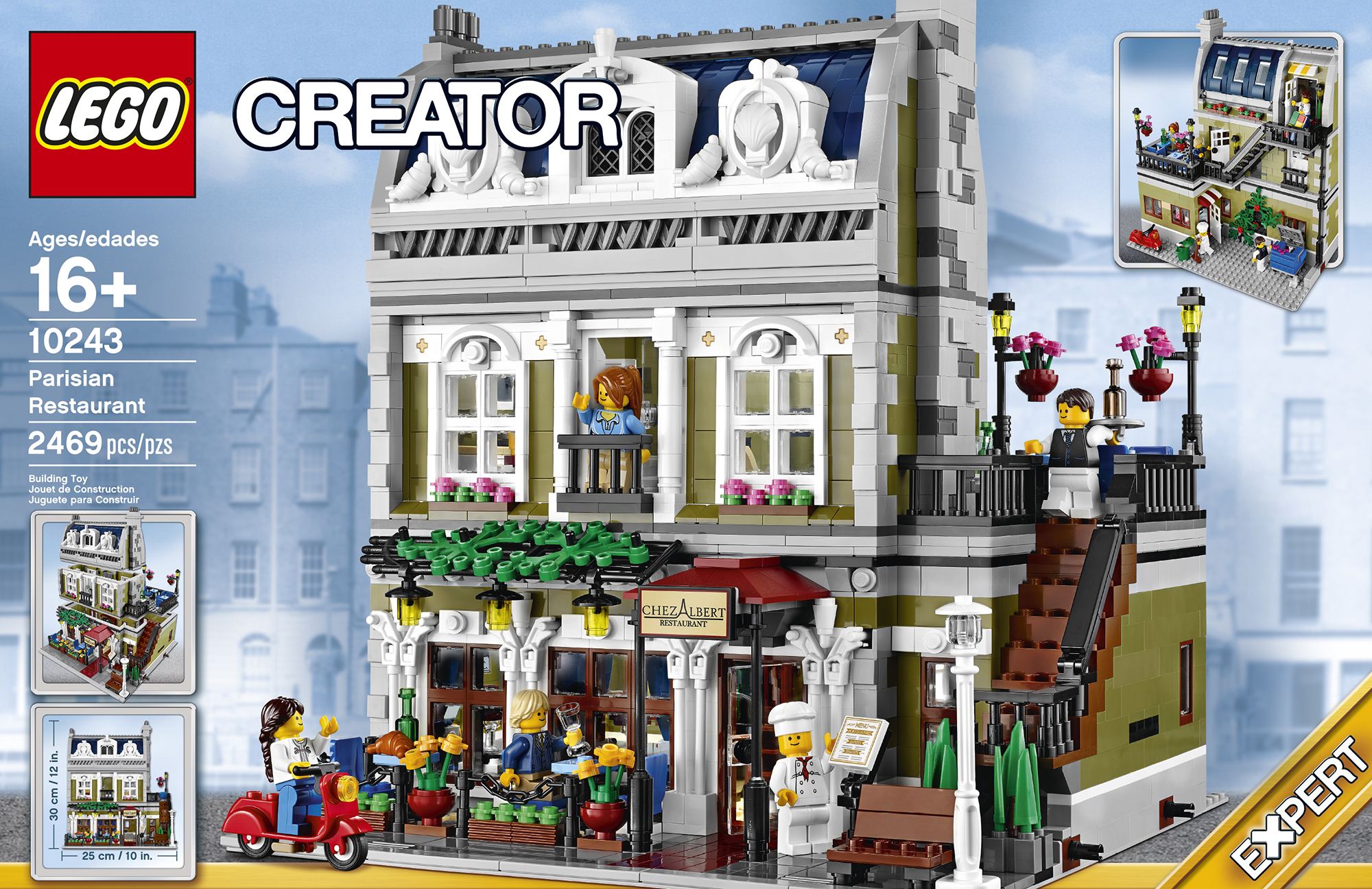 2014 LEGO Parisian Restaurant 10243 Modular Building Photo Preview 