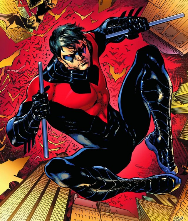 Nightwing New 52 Costume Red and Black DC Comics Cover
