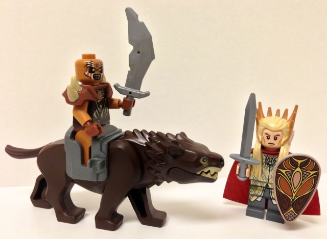 79012 LEGO Brown Warg Gundabad Orc Thranduil Figures