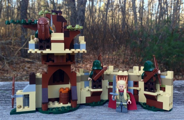 LEGO Mirkwood Elf Army Elven Wall Rear View