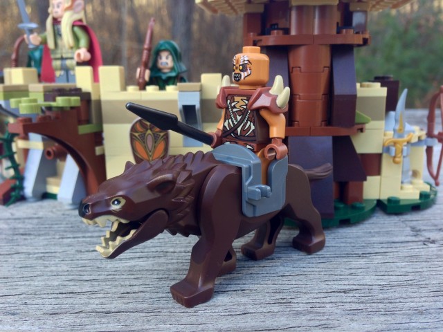 2014 LEGO The Hobbit Brown Warg with Gundabad Orc Minifigure