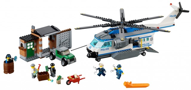 2014 LEGO City Helicopter Surveillance 60046 Set Close-Up
