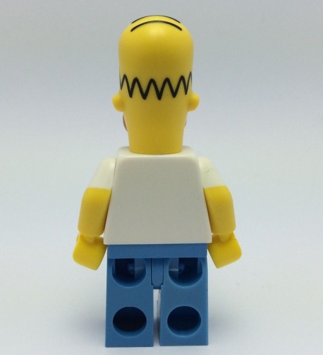 2014 The Simpsons LEGO Homer Simpson Figure Back