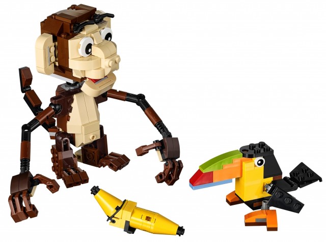 LEGO Forest Animals 31019 Winter 2014 Set LEGO Monkey and Toucan