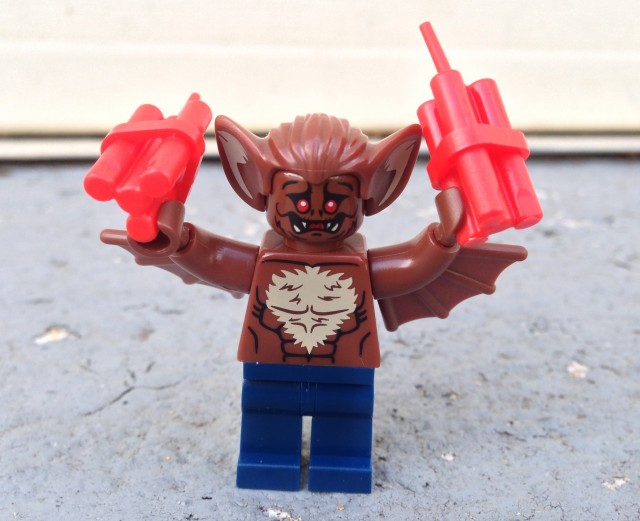 LEGO Man-Bat Minifigure 2014 with Dynamite from 76011 LEGO Batman Set