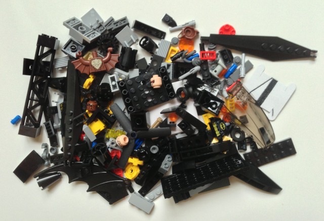 LEGO 70611 Man-Bat Attack Pieces Unassembled Pile