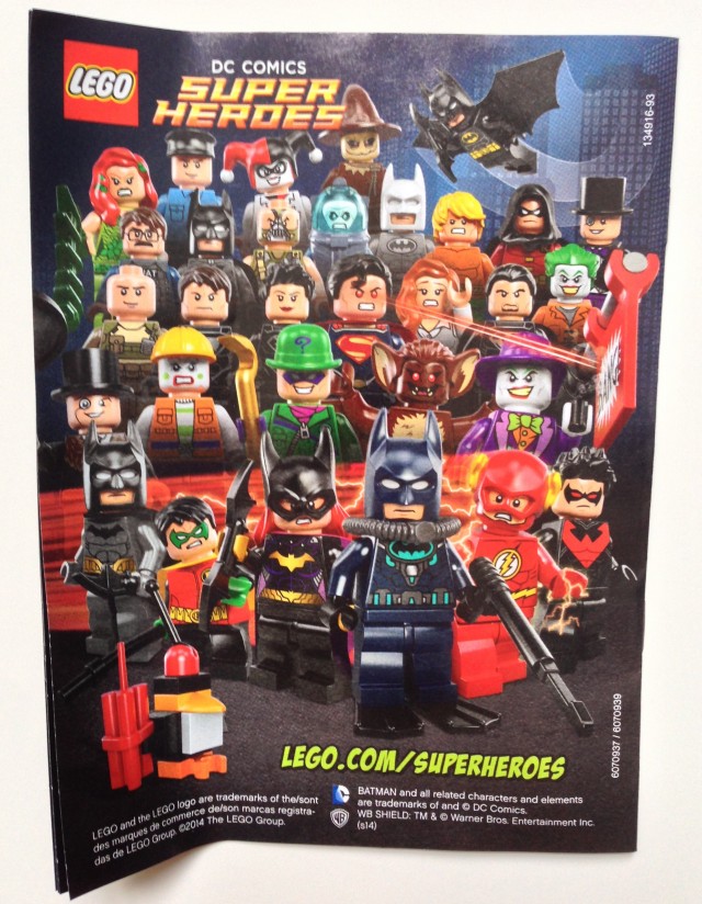 2014 LEGO DC Superheroes Minifigures Montage Poster