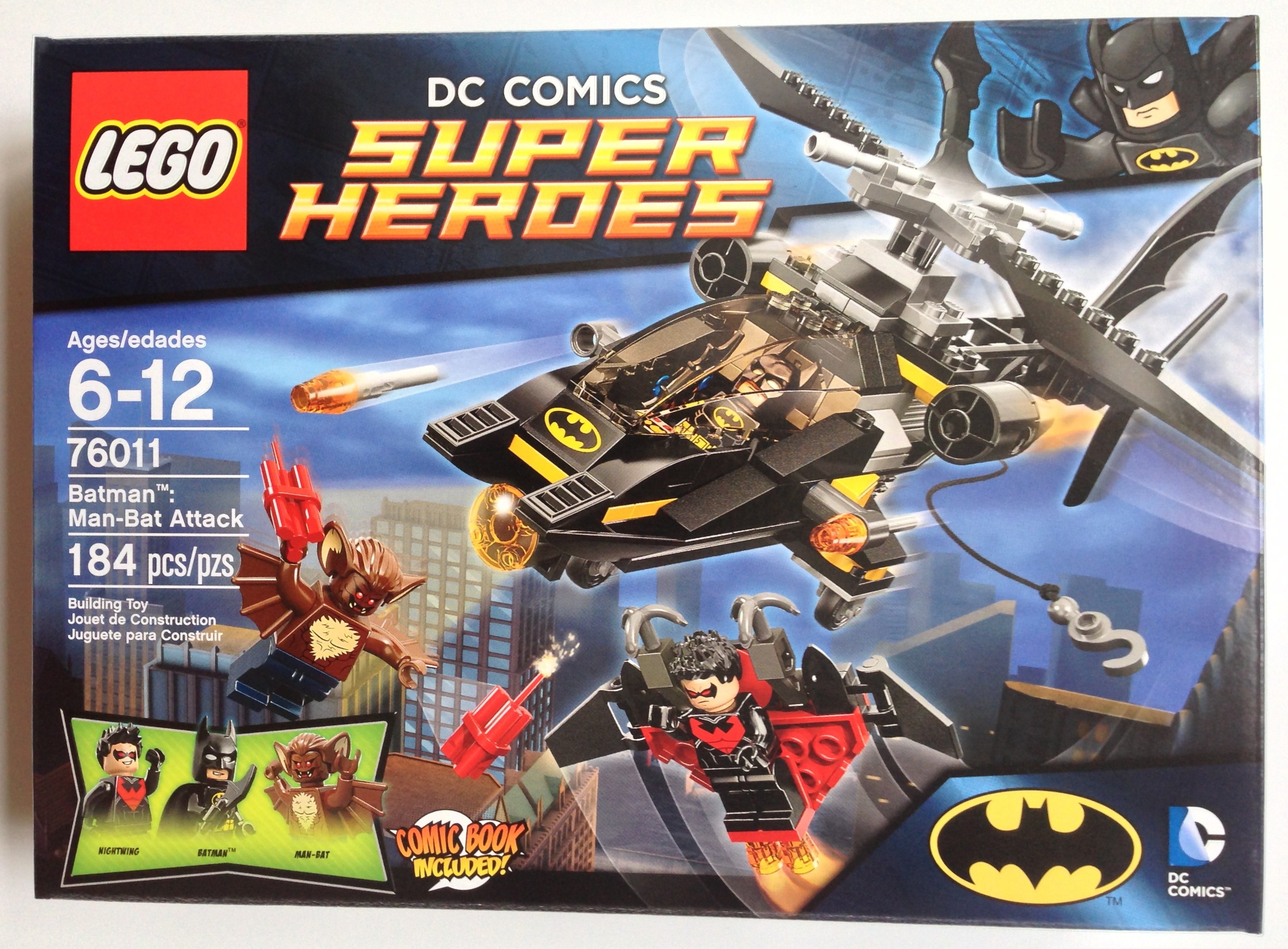 MAN-BAT ATTACK  NIB 2014 LEGO SUPER HEROES DC COMICS 76011 BATMAN GREAT GIFT!