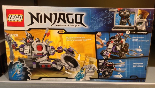 Back of Box 70726 LEGO Destructoid Ninjago Set