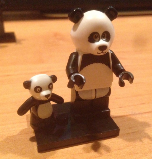 2014 LEGO Minifigures Series 12 The LEGO Movie Panda Guy with Panda Stuff Animal