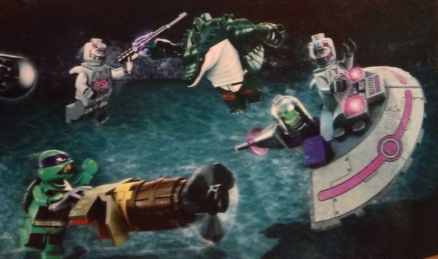 2014 LEGO TMNT Minifigures LEGO Turtle Sub Undersea Chase 79121 Set Leatherhead Kraang Donatello