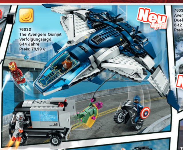 LEGO Avengers Quinjet Chase 76032 Set