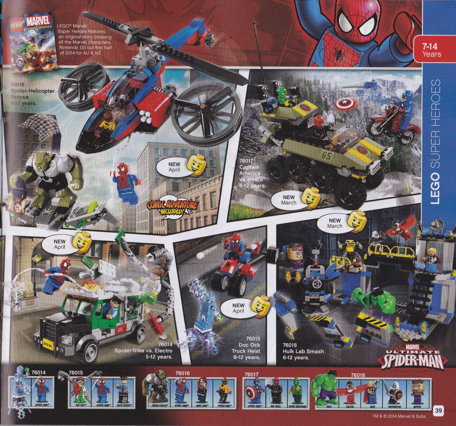 LEGO Marvel 2014 Sets List Photos Revealed MODOK Falcon Electro
