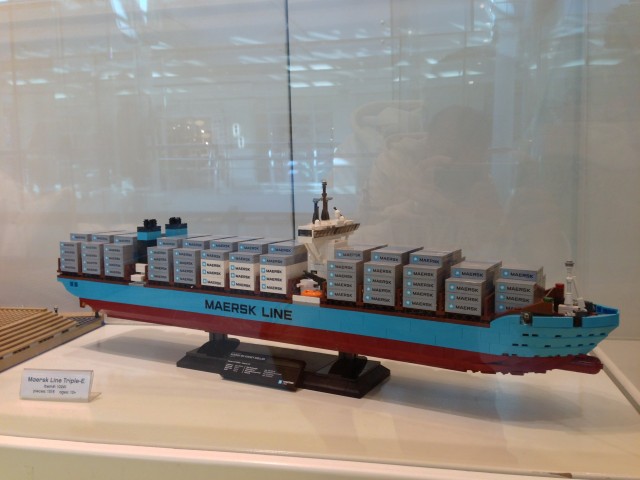 LEGO 10241 Maersk Line Triple-E Display In LEGO Store