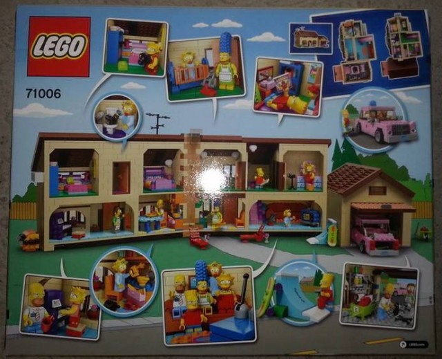71006 LEGO Simpsons House Interior Box Back