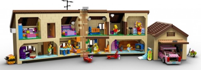 February 2014 LEGO The Simpsons House Set Unfolded
