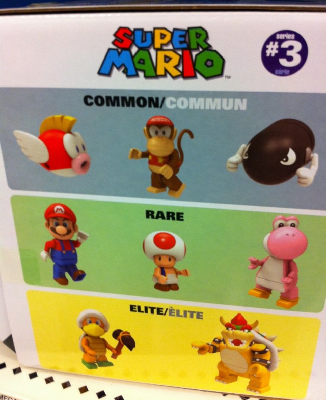 K'NEX Super Mario Series 3 Figures Rarity Scale