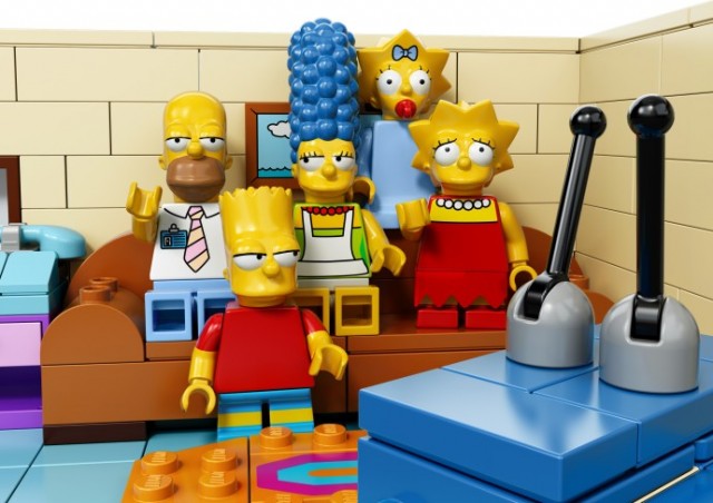 LEGO Simpsons Couch in Living Room from LEGO 2014 The Simpsons House