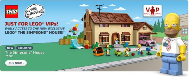 LEGO Simpsons House 71006 Early Ordering for LEGO VIPs