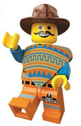 The LEGO Movie Western Emmet Minifigure Exclusive Promo with The LEGO Movie Video Game