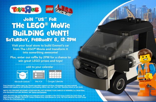 Toys R Us The LEGO Movie Building Event