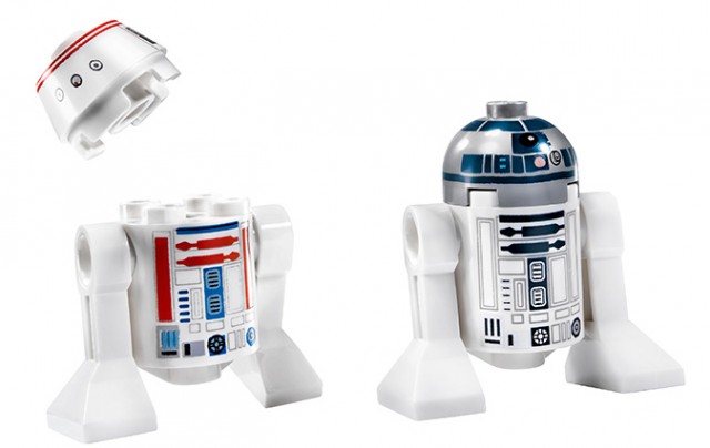 LEGO 75059 Minifigures R2-D2 and R5-D4 Droids