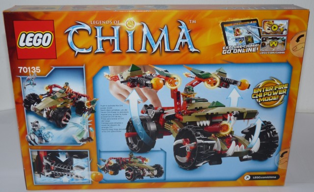 LEGO Chima Summer 2014 Cragger's Fire Striker 70135 Box Back