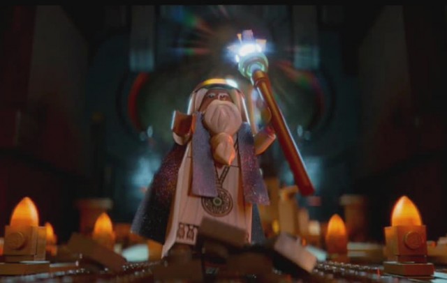 LEGO Movie Prologue Vitruvius with Eyes