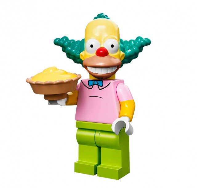 LEGO Simpsons Krusty the Clown Minifigure with Cream Pie