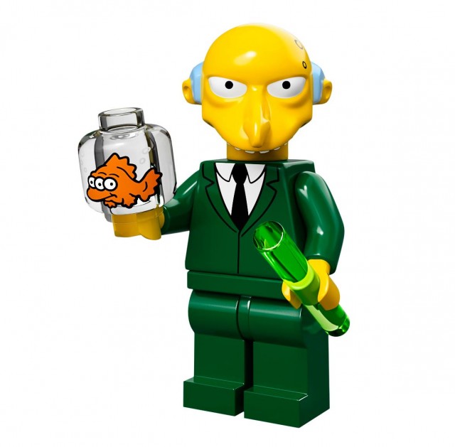 LEGO Simpsons Mr. Burns Minifigure with Blinky Three Eyed Fish