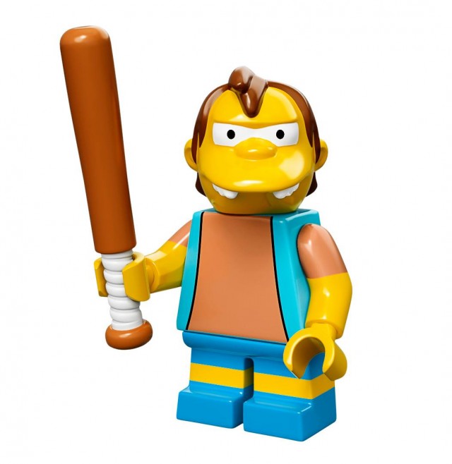 LEGO Simpsons Nelson Minifigure with Baseball Bat