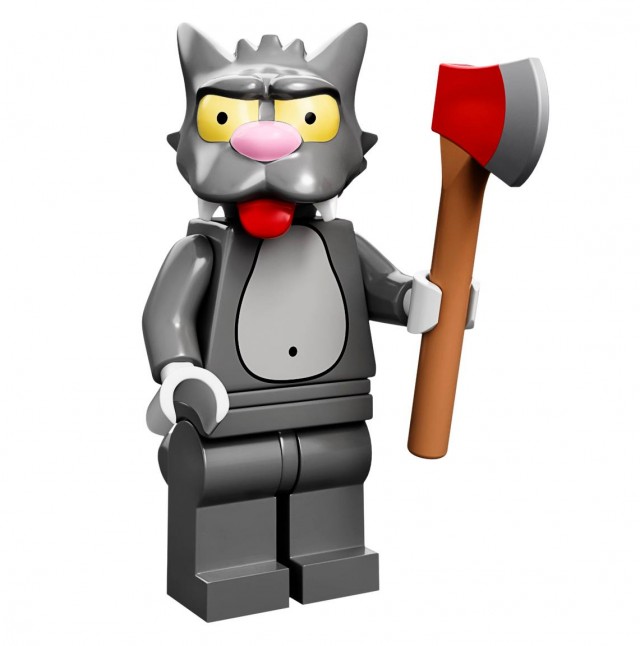 LEGO Simpsons Scratchy Minifigure Cat with Axe