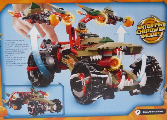 Summer 2014 LEGO Legends of Chima Cragger's Fire Striker 70135 Close-Up