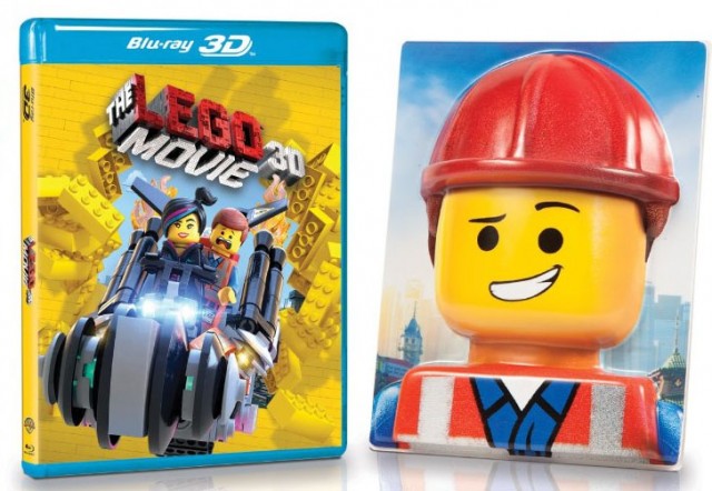 The LEGO Movie DVD Cover and Collectible 3D Emmet Card