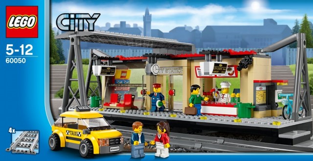 2014 LEGO City 60050 Train Station Box Art