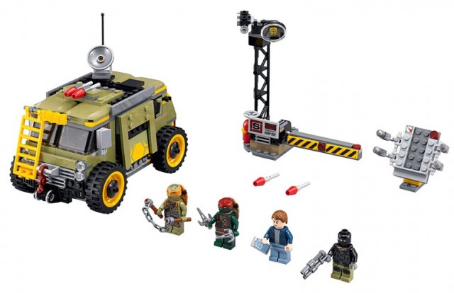 2014 TMNT Movie LEGO 79115 Turtle Van Takedown Set