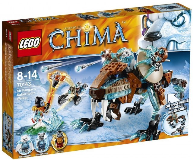 70143 LEGO Chima Sir Fangar's Sabre-tooth Walker Set Box Summer 2014