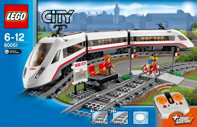 High-Speed Passenger Train LEGO City 60051 Box Artwork