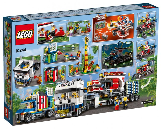 LEGO Fairground Mixer 10244 Set Box Back June 2014