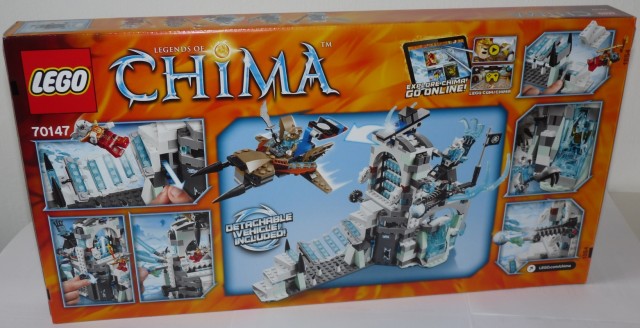 LEGO Sir Fangar's Ice Fortress 70147 Box Back Summer 2014 Chima Sets