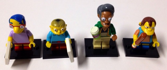 LEGO The Simpsons Minifigures Milhouse Ralph Wiggum Apu Nelson