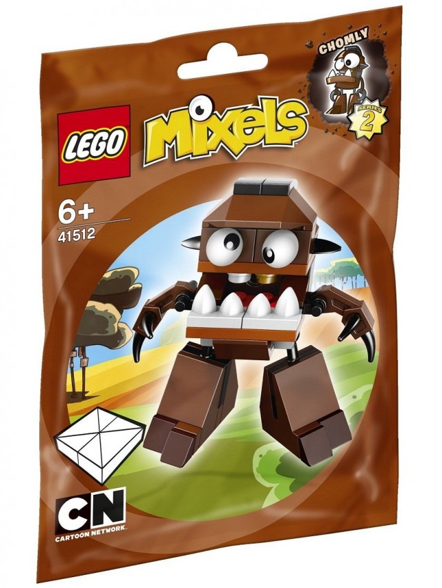 Mixels LEGO Series 2 Chomly 41512 Fang Gang Brown Set Packaged