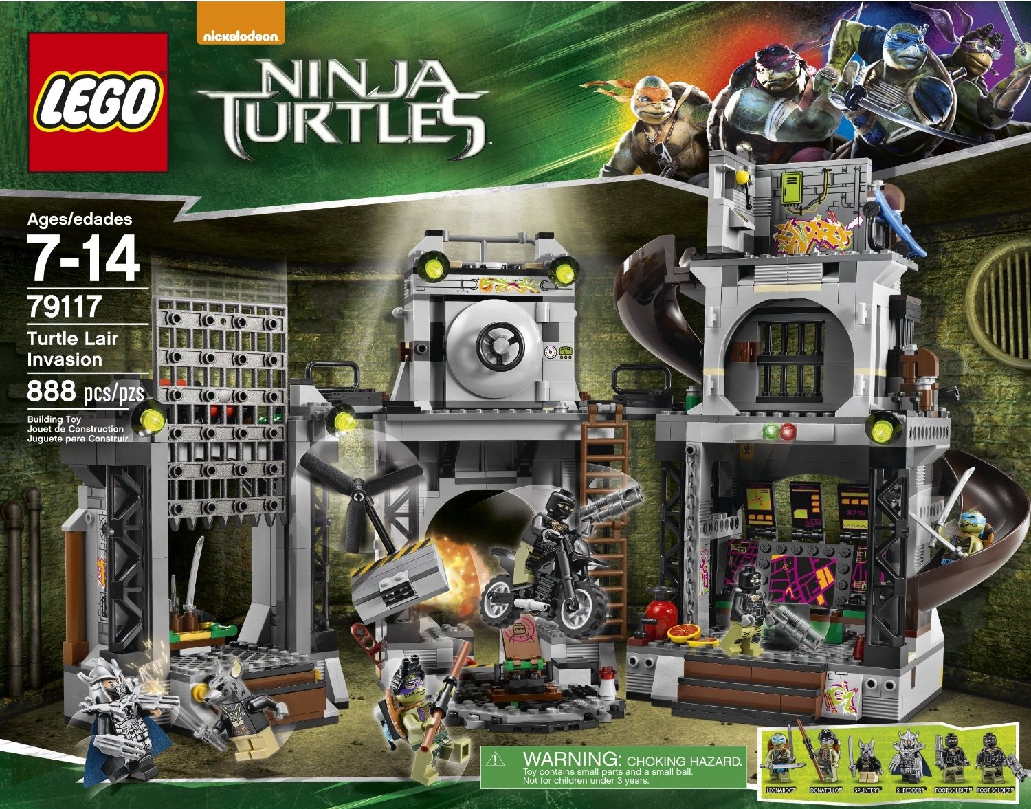 basen Soaked afsnit LEGO Ninja Turtles Movie Turtle Lair Invasion 79117 Set Revealed! - Bricks  and Bloks