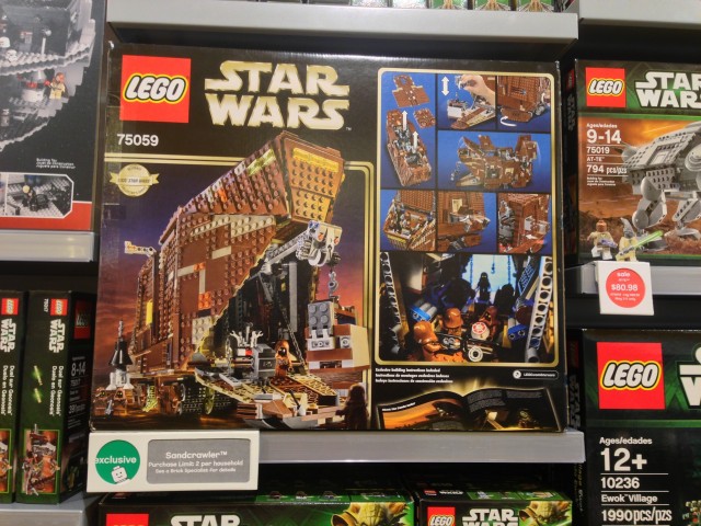 Back of LEGO Sandcrawler 75059 Box