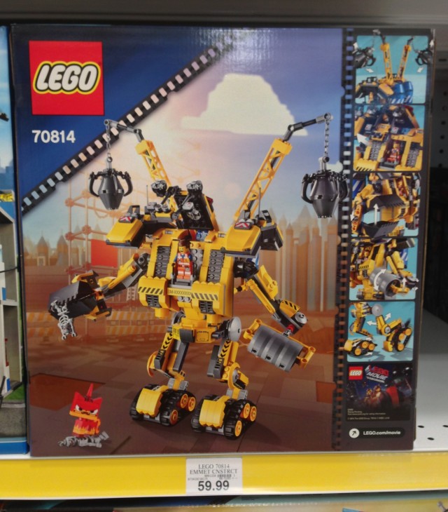LEGO 70814 Emmet's Construct-O-Mech Set Box Back