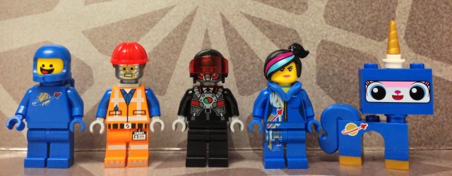 The LEGO Movie Benny's Spaceship Minifigures Benny Robo Emmet Astro Kitty Unikitty Space Wyldstyle Robo Pilot