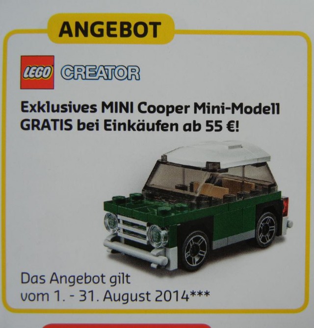 LEGO Mini Cooper 40109 Polybag Promo Mini Mini Cooper Set
